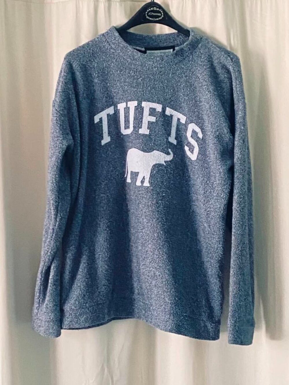 Woolly Threads Tufts University Pullover Sweater XL Gray USA Cotton Blend